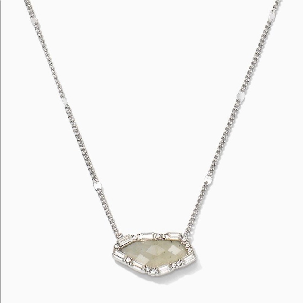 Stella & Dot Collector's Box Pave Stone Labradorite Pendant